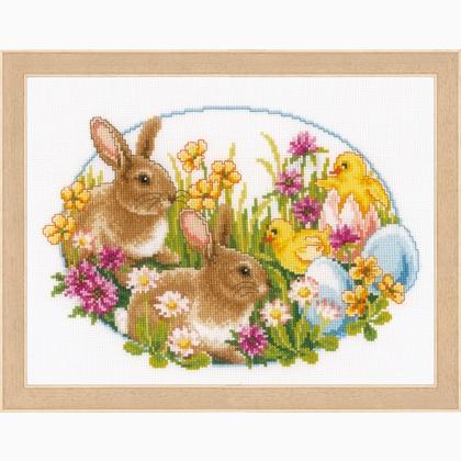 Rabbits and chicks