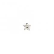 Botón - Silver Disco Star, Small