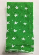 Tubular elástico - Estrellas - Verde/Blanco - 30x8cm.