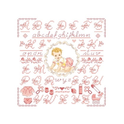 Petit ABC « Bébé » rose