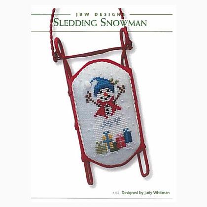 Sledding Snowman