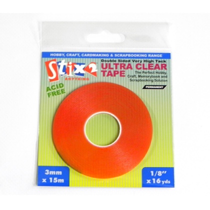 Cinta adhesiva transparente 3mm - 15m