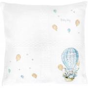 Cojín - Baby Boy - Rabbit in a flying balloon