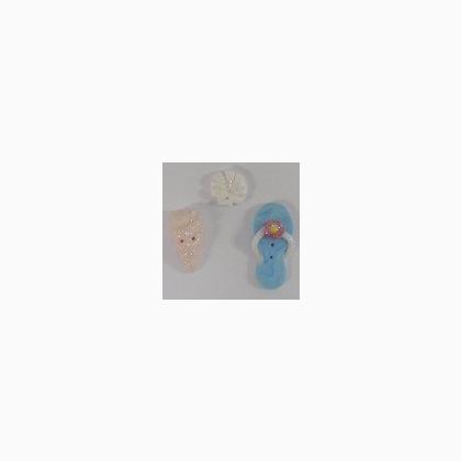 Flamingo Christmas Ornament button pack