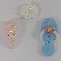 Flamingo Christmas Ornament button pack