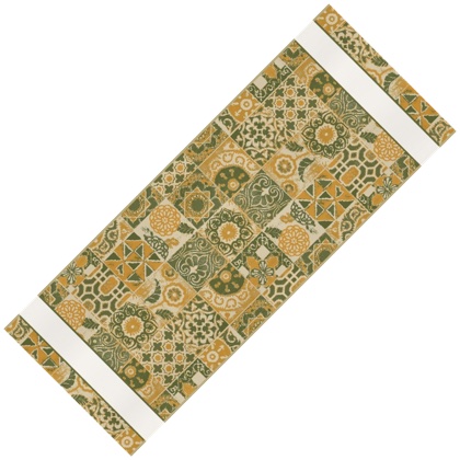 Camino de mesa - Maiolica - Verde / Amarillo