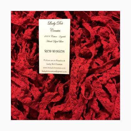 Red Wagon Lace (2 yards)