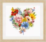 Corazón de flores