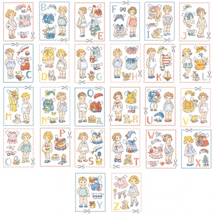 Le grand ABC «Paper dolls»