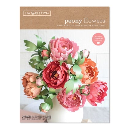 Kit Peonias papel esmerilado