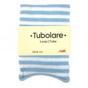 Tubular elástico - Líneas - Azul/Blanco - 30x8cm.