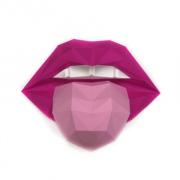 Labios Rosa/Carmesí - Kit de papercraft