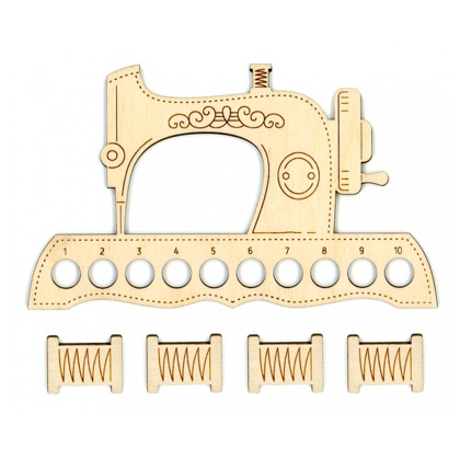 Porta-hilados - Sewing Machine + 4 Spool