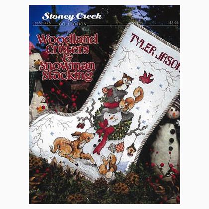 Woodland Critters & Snowman Stocking