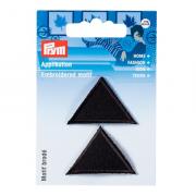 Parche decorativo bordado, negro