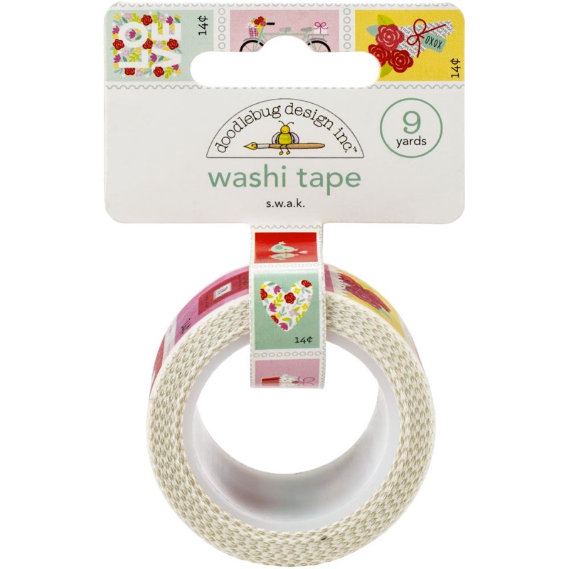 Cinta adhesiva decorativa 15mm - S.W.A.K., Love Notes de Doodlebug Design -  Washi Tape - Decoraciones, Papel, Colores - Casa Cenina