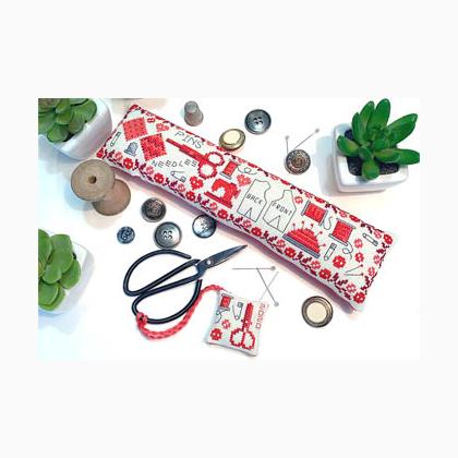 Vintage Red Sewing Set