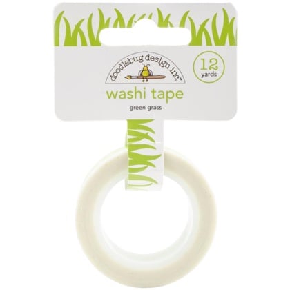 Cinta adhesiva decorativa 15mm - Green Grass