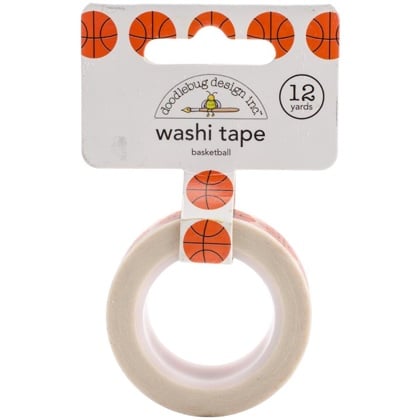 Cinta adhesiva decorativa 15mm - Slam Dunk Basketballs