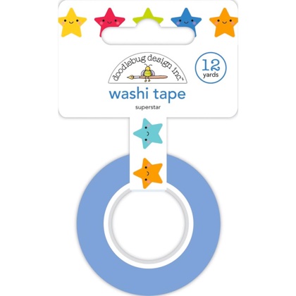 Cinta adhesiva decorativa 15mm - Super Star, School Days