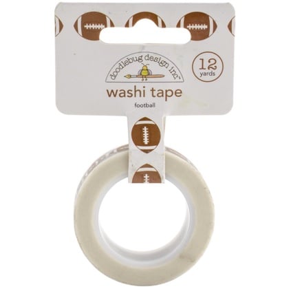 Cinta adhesiva decorativa 15mm - Touchdown Footballs
