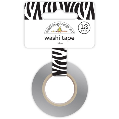 Cinta adhesiva decorativa 15mm - Zebra