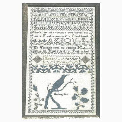 Betty Taylor\'s 1794 Sampler Reproduction