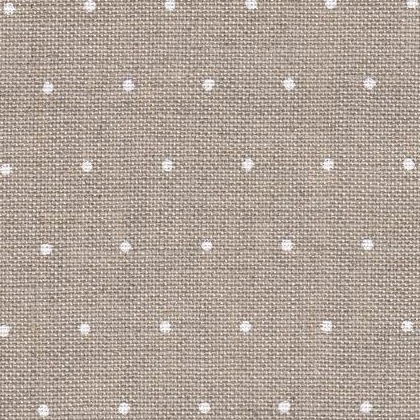 Lino Edimburgo 35ct - Mini Dots Natural
