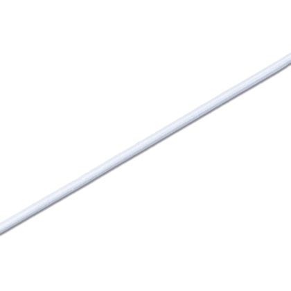 Cordón elástico Ø 3 mm blanco