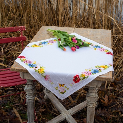 Mesa de centro - Flores de colores
