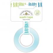 Cinta adhesiva decorativa 15mm - Happy Birthday, Party Time