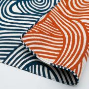 Isa Monyo Reversible Furoshiki - Knot Blue/Orange