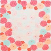 Hime Adeline Klam Furoshiki - Chrysanthemum Red