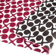 Isa Monyo Reversible Furoshiki - New Sprout Deep Red/Brown