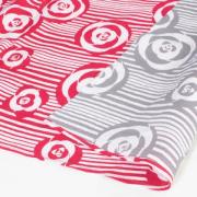 Isa Monyo Reversible Furoshiki - Camellia Red/Gray
