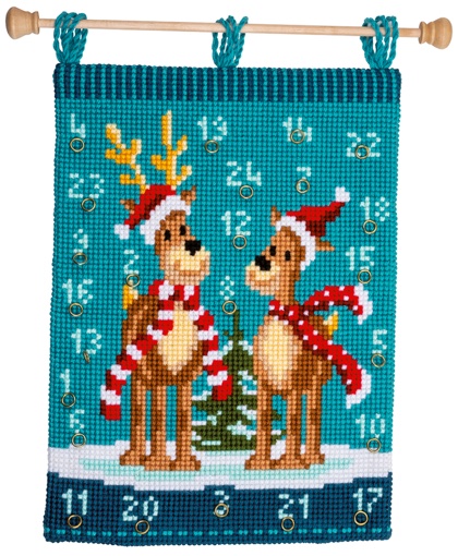 Decoración para pared - Elk with scarves