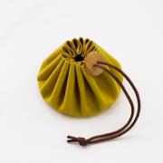 Estuche porta objetos de cuero Himeji - Amarillo