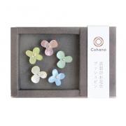 Alfileres de flores en concha de ostra (colores surtidos)