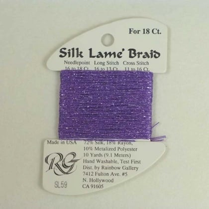 Silk Lame\' Braid - SL59 Lilac