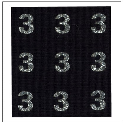 Números brillantes - \"3\"