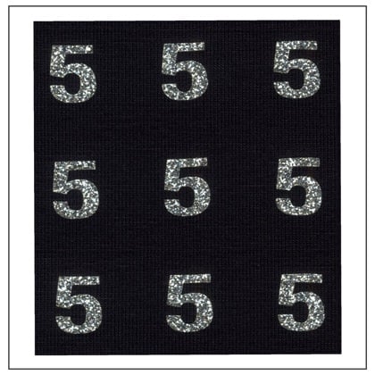 Números brillantes - \"5\"