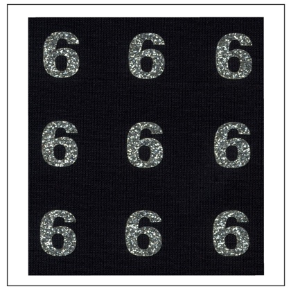 Números brillantes - \"6\"