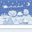 Trapo de cocina - Snow Lurex - Azul