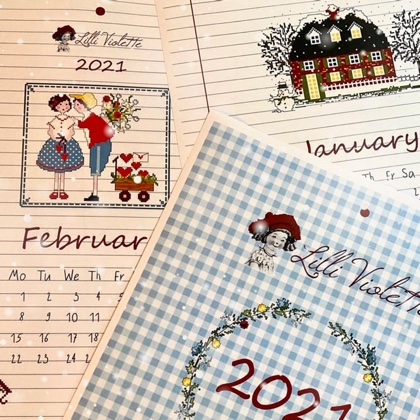 Calendario 2021 Ingles De Lilli Violette Libros Y Revistas Libros Y Revistas Casa Cenina revistas con calendario 2021