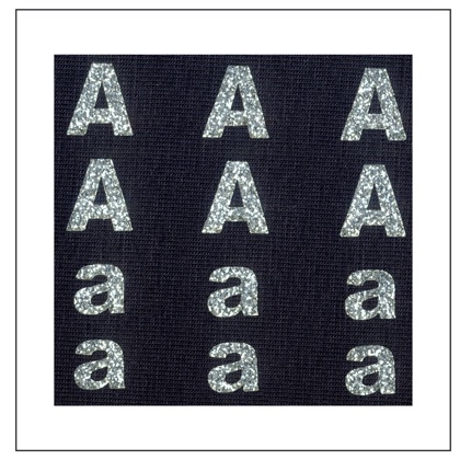 Letras brillantes - \"A\" \"a\"