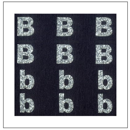 Letras brillantes - \"B\" \"b\"