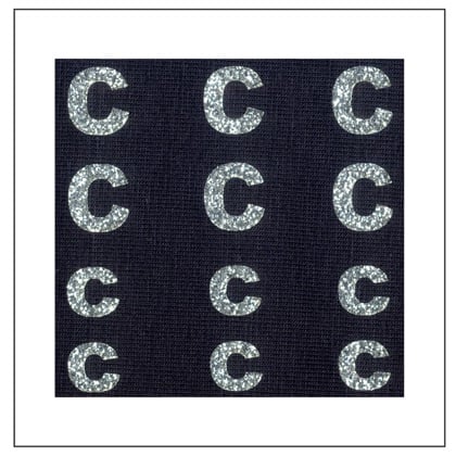 Letras brillantes - \"C\" \"c\"