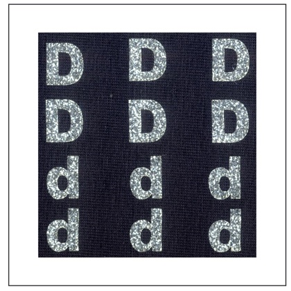 Letras brillantes - \"D\" \"d\"