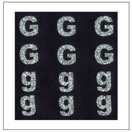 Letras brillantes - \"G\" \"g\"