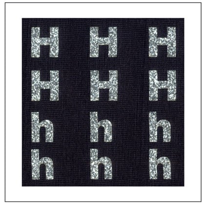 Letras brillantes - \"H\" \"h\"